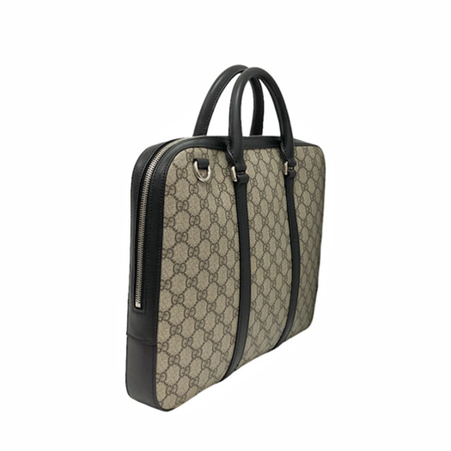 グッチ GUCCI シマ レザー ブリーフケース GG柄 2way 黒 - ビジネスバッグ グッチ GUCCI シマ レザー ブリーフケース GG柄 2way 黒 - ビジネスバッグ