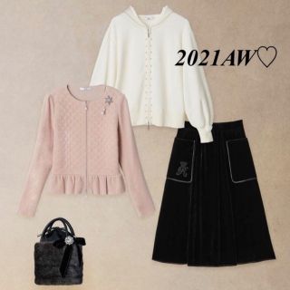 ルネ(René)のRene ♡ ベルベットベロア ♡ スカート ♡ 2021aw♡(ひざ丈スカート)