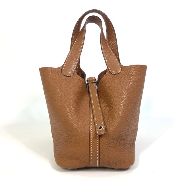 100%正規品 Hermes ゴールド □Q刻刻 トリヨンクレマンス ハンドバッグ トートバッグ ピコタンロックPM HERMES エルメス - ハンドバッグ