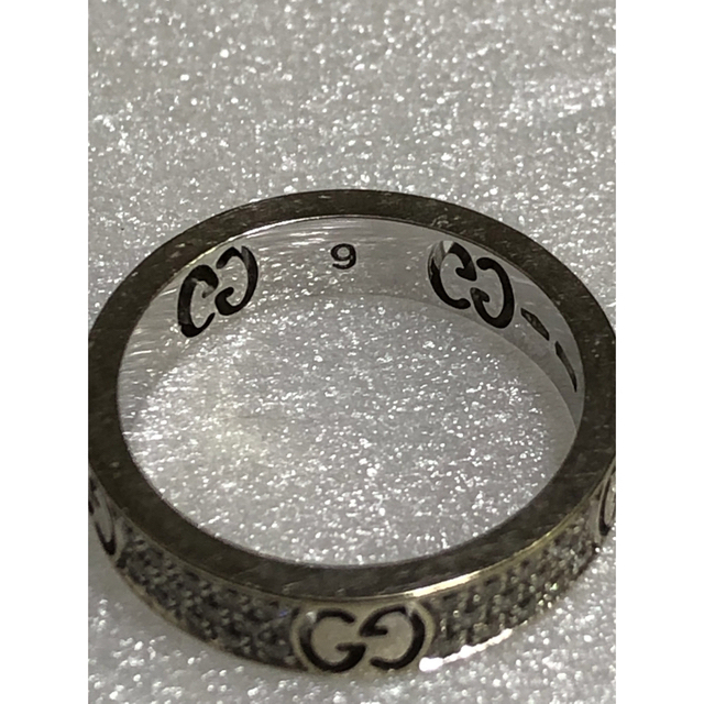 Gucci(グッチ)のGUCCI グッチ　訳あり　スターダスト　k18 WG リング 9号 （18）  レディースのアクセサリー(リング(指輪))の商品写真