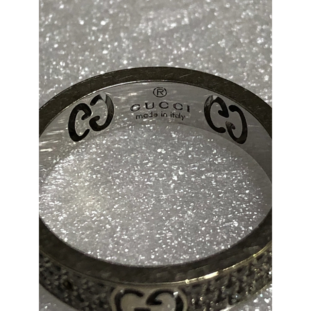 Gucci(グッチ)のGUCCI グッチ　訳あり　スターダスト　k18 WG リング 9号 （18）  レディースのアクセサリー(リング(指輪))の商品写真