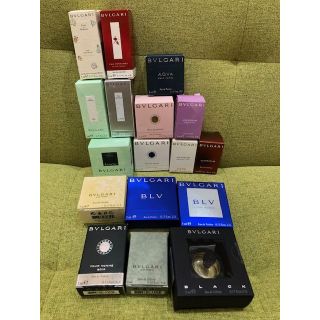 ブルガリ(BVLGARI)の◆ブルガリ　ミニ香水　17点セット　新品未使用品　5ml　バラ売り不可(香水(男性用))