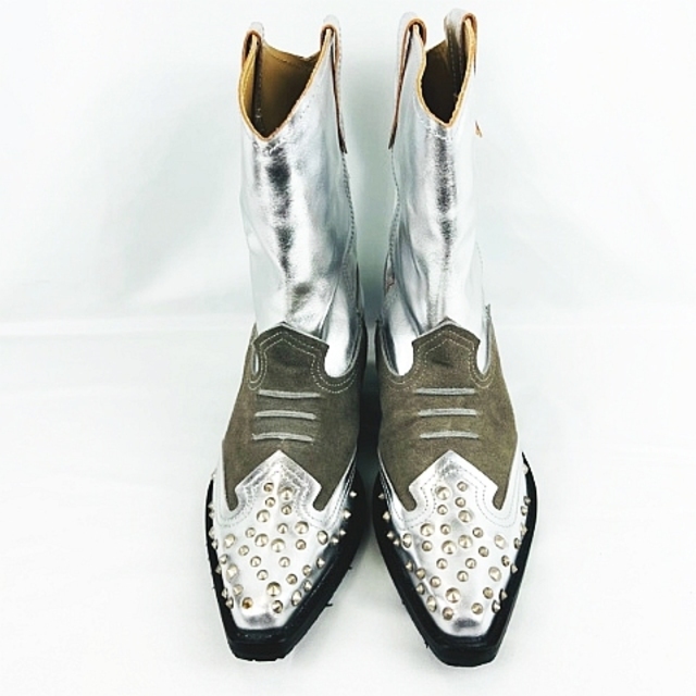 JUNYA WATANABE(ジュンヤワタナベ)のJUNYA WATANABE コムデギャルソン スタッズ ウエスタンブーツ S レディースの靴/シューズ(ブーツ)の商品写真
