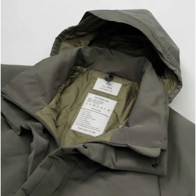 アイボリー×レッド 【サイズ5】HYKE × BIOTOP FIELD PARKA ブラック