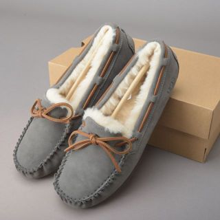 アグ(UGG)の未使用♡UGGアグ DAKOTAダコタ モカシン/グレー系 25cm(スリッポン/モカシン)