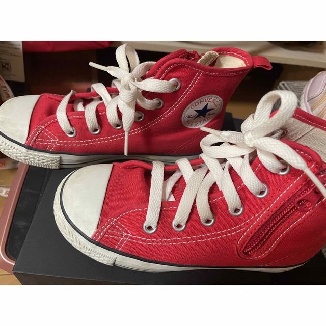 CONVERSE(コンバース)の☆コンバース　キッズ靴19㎝ キッズ/ベビー/マタニティのキッズ靴/シューズ(15cm~)(スニーカー)の商品写真