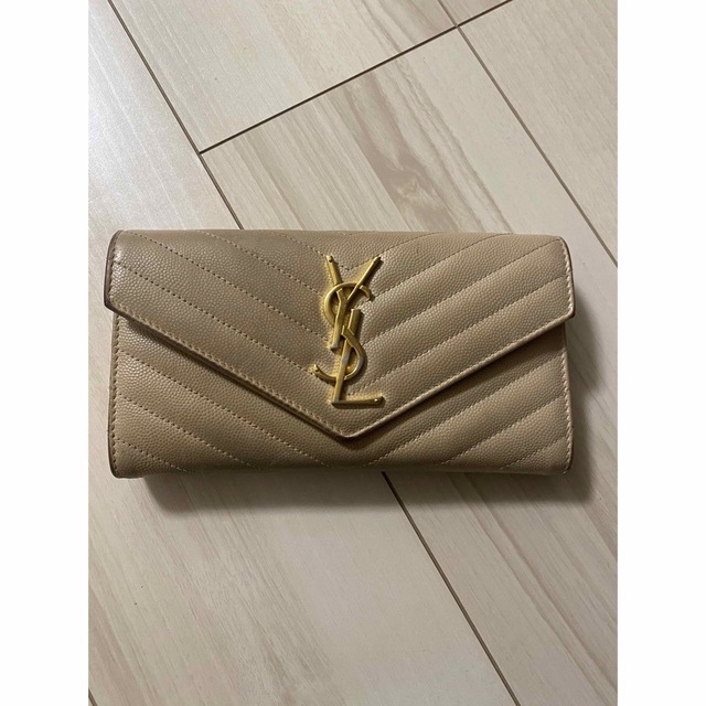 Yves Saint Laurent - サンローラン 長財布 ベージュの通販 by ポムポ