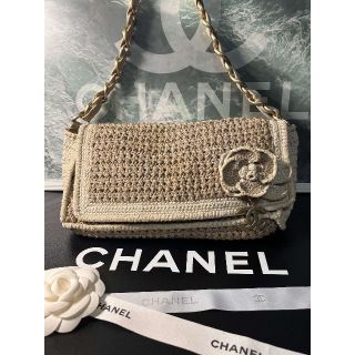 シャネル カメリア ショルダーバッグ(レディース)(ブルー・ネイビー