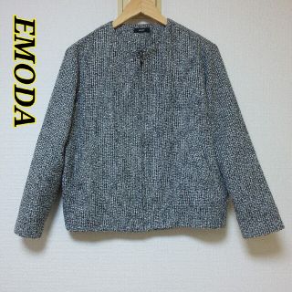 エモダ(EMODA)の【良品‼️】EMODA エモダ アウター コート(ノーカラージャケット)