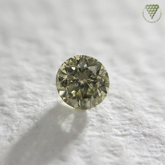 桜さくら様 0.093 ct F.L.Gra.Gre.YELLOW 天然 ダイヤ レディースのアクセサリー(リング(指輪))の商品写真