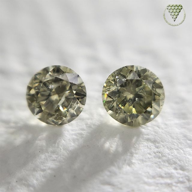 桜さくら様 0.093 ct F.L.Gra.Gre.YELLOW 天然 ダイヤ レディースのアクセサリー(リング(指輪))の商品写真