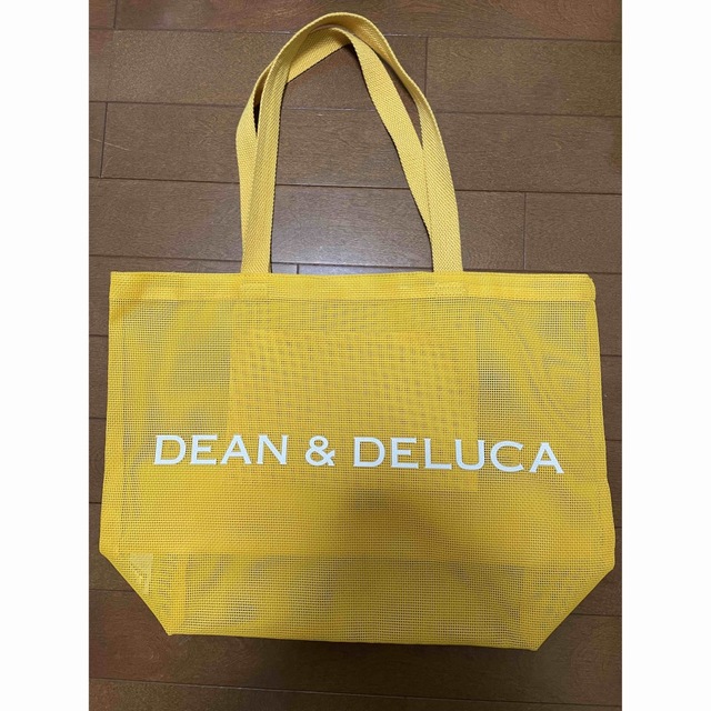DEAN & DELUCA(ディーンアンドデルーカ)の美品DEAN&DELUCA メッシュトートバッグ　Lサイズ　イエロー レディースのバッグ(トートバッグ)の商品写真
