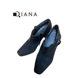 ダイアナ(DIANA)の【DIANA】ダイアナブラックショートブーツ　サイズ24(ブーツ)