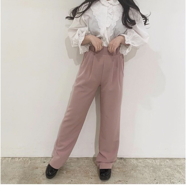 épine(エピヌ)のTreat Ürself  spring pink slacks pants レディースのパンツ(カジュアルパンツ)の商品写真