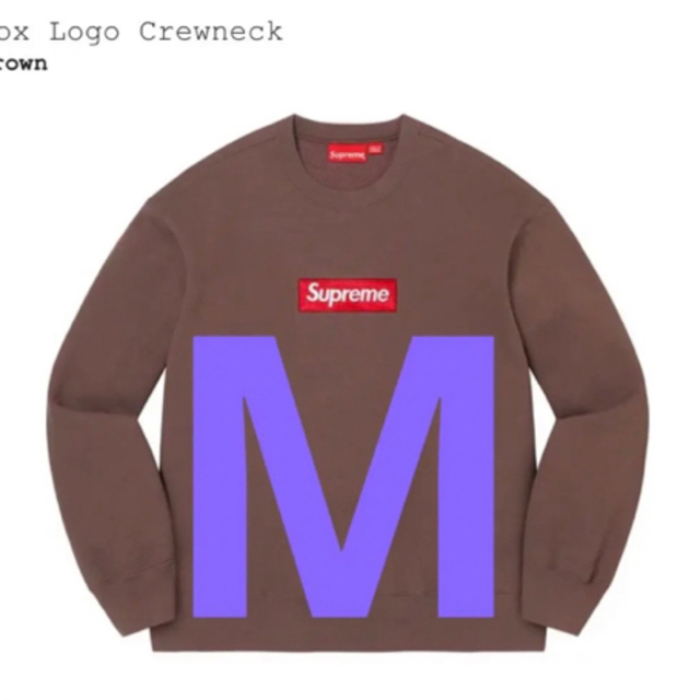 スウェットsupreme box logo crewneck M