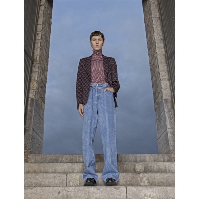 DRIES VAN NOTEN - dries van noten 21aw denim マーブル ブリーチ加工
