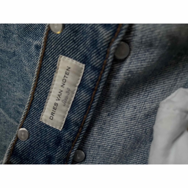 dries van noten 21aw denim マーブル ブリーチ加工