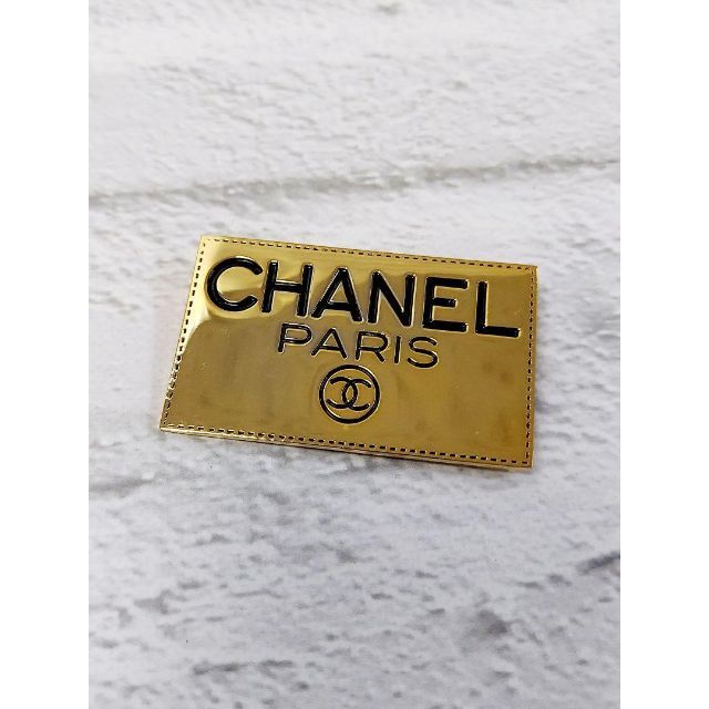 CHANEL - CHANEL シャネル ココマーク ブローチ ゴールド プレート