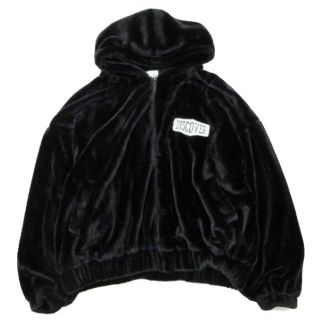 ジェイダ(GYDA)のジェイダ GYDA DISCOVER エコファー BIG HOODIE F 黒(ブルゾン)