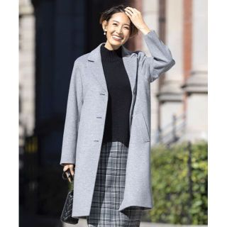 ジェイプレスレディス(J.PRESS LADIES)の新品★J.PRESSジェイプレス★アンゴラビーバー チェスターコート(ロングコート)