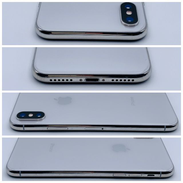 Apple(アップル)の【大容量】iPhoneX 256GB シルバー【SIMフリー】新品バッテリー スマホ/家電/カメラのスマートフォン/携帯電話(スマートフォン本体)の商品写真