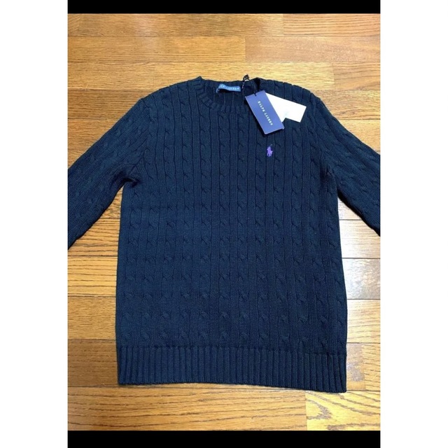 Ralph Lauren(ラルフローレン)の【新品】ラルフローレン ケーブル ニット セーター ソフトブラック NO873 レディースのトップス(ニット/セーター)の商品写真