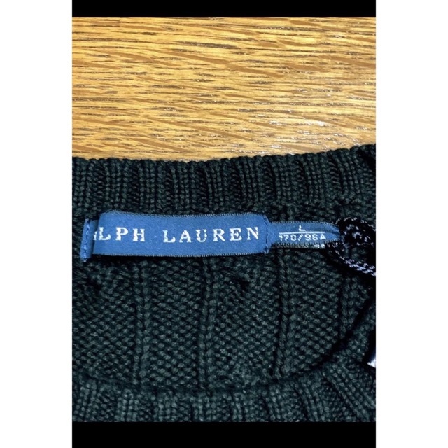 Ralph Lauren(ラルフローレン)の【新品】ラルフローレン ケーブル ニット セーター ソフトブラック NO873 レディースのトップス(ニット/セーター)の商品写真