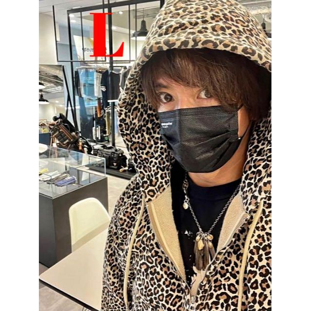 MINEDENIM(マインデニム)のL【MINEDENIM Leopard Zip Hoodie BRT】 メンズのトップス(パーカー)の商品写真