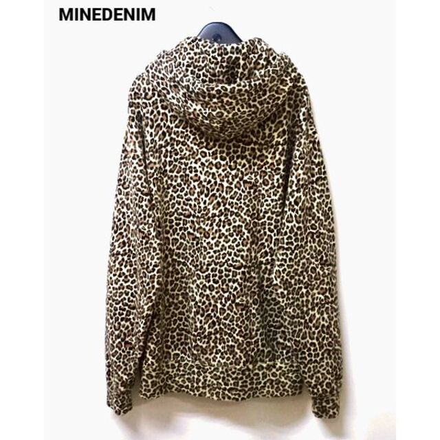 L【MINEDENIM Leopard Zip Hoodie BRT】