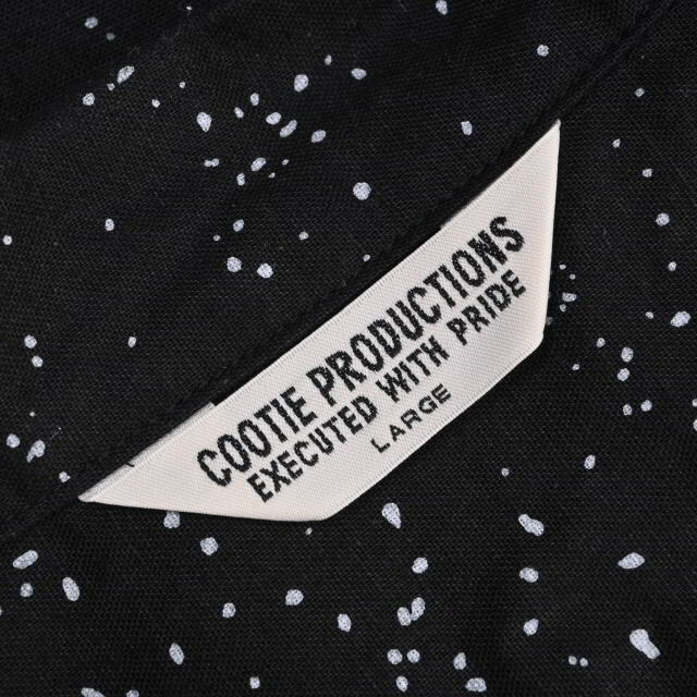 COOTIE PRODUCTIONS リネン混 オープンカラーシャツ 半袖  黒