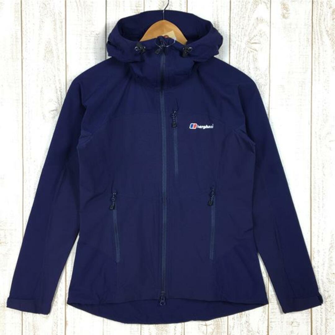 berghaus(バーグハウス)のWOMENs 8  バーグハウス ライトウェイト クライム フード ソフトシェル ジャケット Lightweight Climb Hood Softshell Jacket フーディ BERGHAUS 21800 ネイビー系 レディースのファッション小物(その他)の商品写真