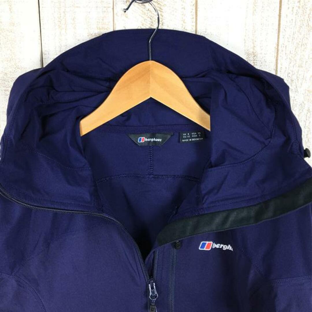 berghaus(バーグハウス)のWOMENs 8  バーグハウス ライトウェイト クライム フード ソフトシェル ジャケット Lightweight Climb Hood Softshell Jacket フーディ BERGHAUS 21800 ネイビー系 レディースのファッション小物(その他)の商品写真