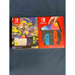 任天堂スイッチ有機ELモデルスプラトゥーン３/ネオンカラー 新品2022年12月(家庭用ゲーム機本体)