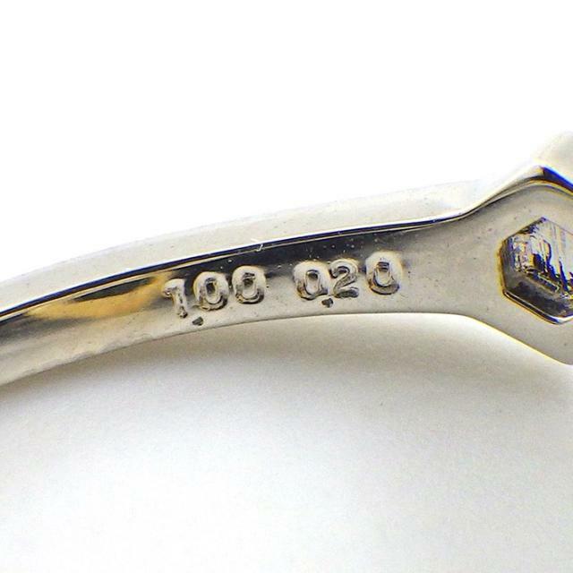 【シトリン ダイヤモンド】 リング ミツバチ モチーフ 1ポイント オーバルカット シトリン 1.00ct パヴェ ダイヤモンド 計0.20ct PT950 K18YG 12号 レディースのアクセサリー(リング(指輪))の商品写真