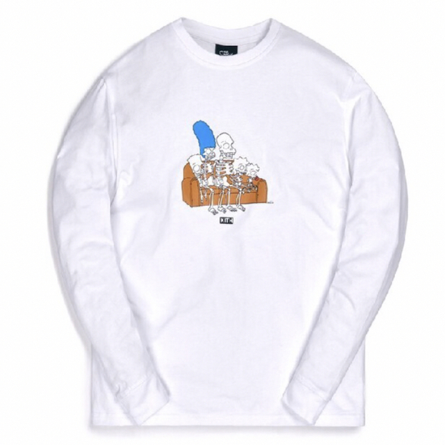 Kith×The Simpsons Couch Ls Tee -White【M】 最低価格の www.gold-and