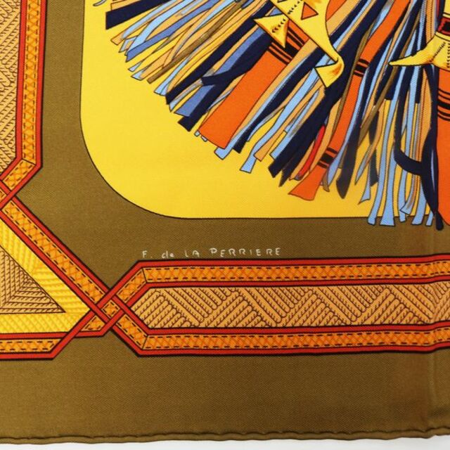 HERMES カレ90 CUIRS DU DESERT 砂漠の革飾り