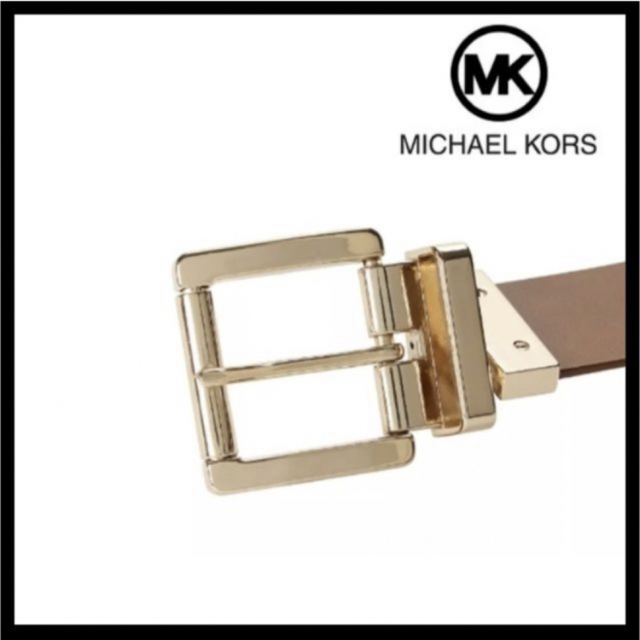 Michael Kors(マイケルコース)のベルト マイケルコース レザー リバーシブル MKロゴ 日本未入荷 Sサイズ レディースのファッション小物(ベルト)の商品写真