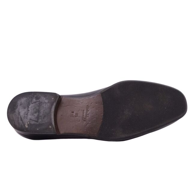 サルヴァトーレ フェラガモ Salvatore Ferragamo シューズ レザー ビジネスシューズ ローファー 靴 メンズ  9.5EEE(27.5cm相当) ブラック