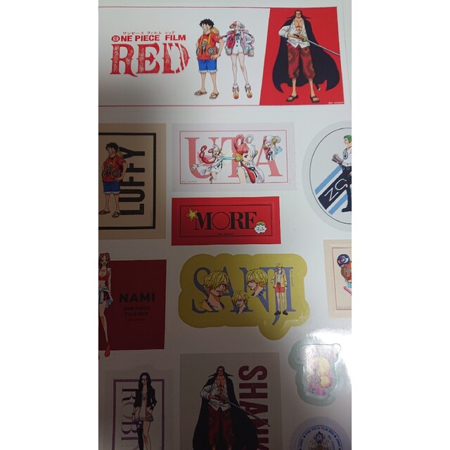 ワンピース ノート ステッカー MORE 2022年 09月号付録 エンタメ/ホビーのアニメグッズ(その他)の商品写真