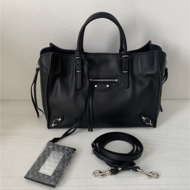 【現金特価】 Balenciaga - 新品未使用 BALENCIAGA ペーパーミニ トートバッグ