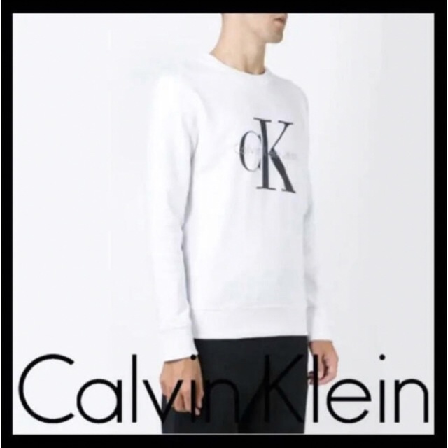 94%以上節約 Calvin Klein カルバンクライン ロゴ スウェット 白 XL
