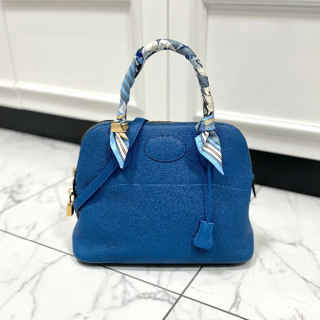 格安新品 Hermes - HERMES エルメス ボリード31 トゴ ブルー D刻印 ハンドバッグ 格安新品 Hermes - HERMES エルメス ボリード31 トゴ ブルー D刻印 ハンドバッグ