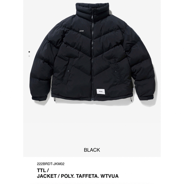 オリジナル TTL WTAPS 22AW - W)taps JACKET Sサイズ BLACK ダウン ...