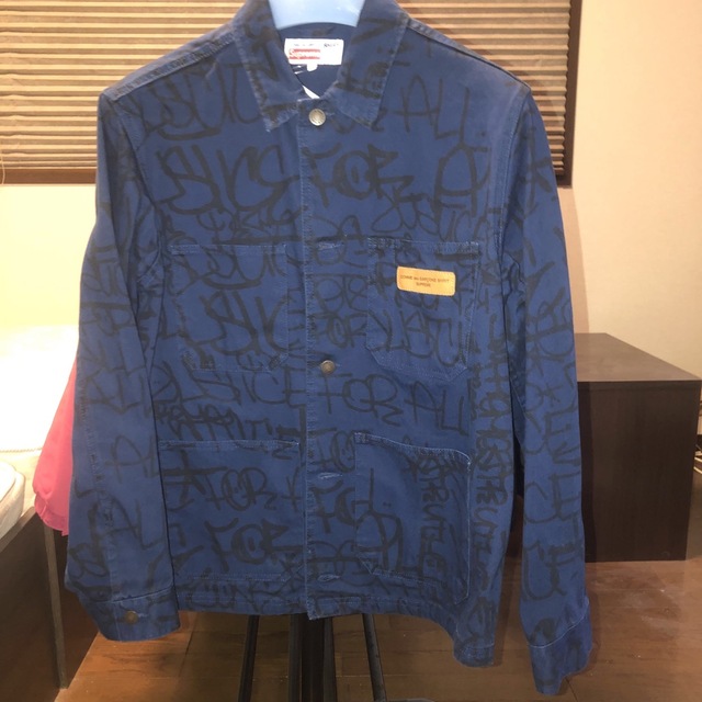 Supreme(シュプリーム)のSupreme/CDG Printed Canvas Chore Coat S メンズのジャケット/アウター(Gジャン/デニムジャケット)の商品写真