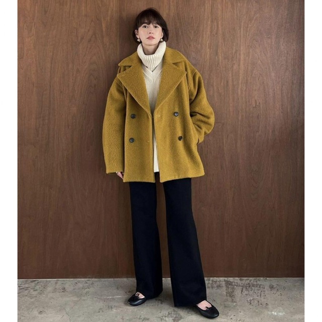 ブランド品 クラネCLANE ベルト付きオーバーシルエットコート