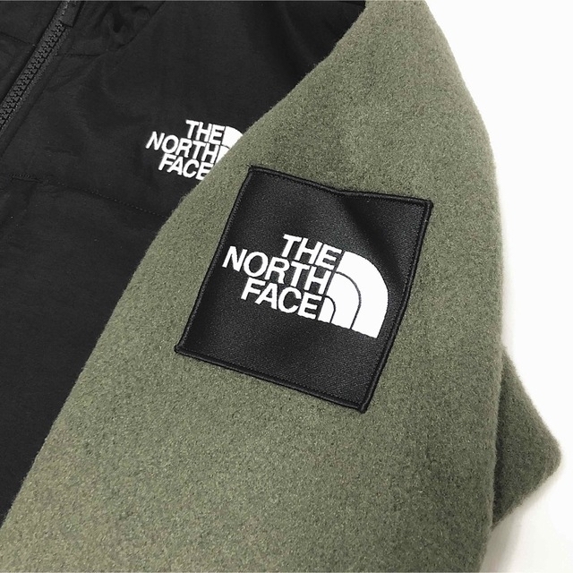 THE NORTH FACE(ザノースフェイス)のノースフェイス デナリ ジャケット フリース ワッペン スクエア ロゴ カーキ メンズのジャケット/アウター(マウンテンパーカー)の商品写真