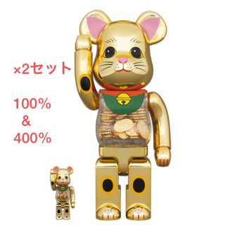 ベアブリック(BE@RBRICK)のBE@RBRICK 招き猫 小判 100％ & 400％(その他)