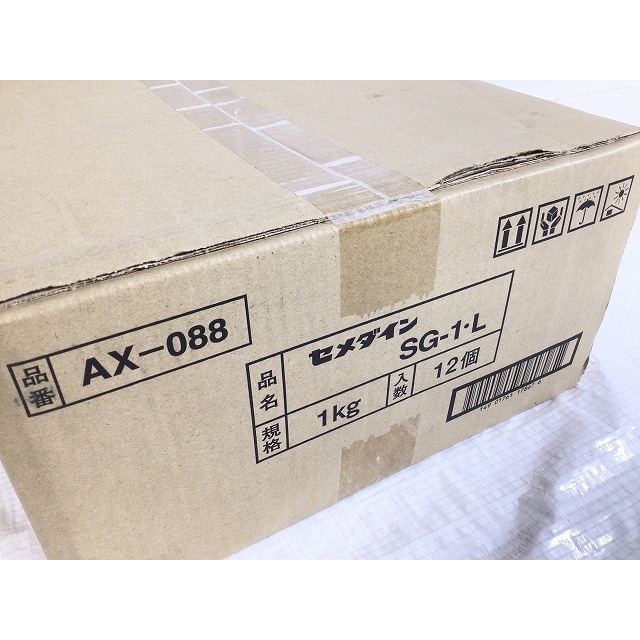 ☆未使用品☆セメダイン SG-1L AX-088 規格1kg x 入数12個 接着剤 巾木/プラ/木/レンガ/パネル内装造作用 無溶剤 住宅環境対策品  CCS 62819の通販 by 工具販売専門店Borderless(ラクマ店)｜ラクマ