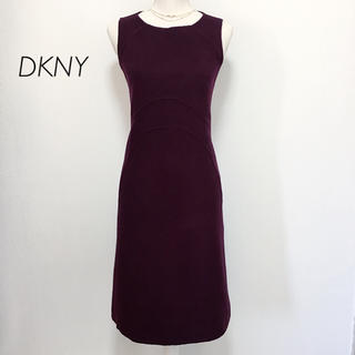 ダナキャランニューヨーク(DKNY)の【美品】DKNY ウールワンピース(ひざ丈ワンピース)