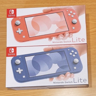 新品未使用　Nintendo Switch Lite ブルー コーラル 本体2台(家庭用ゲーム機本体)